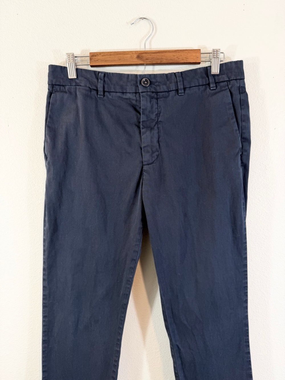 Norse Projects Slim Fit Chino Pants Navy Blue Size 31 Minimalist Preppy Casual - Picture 2 of 11